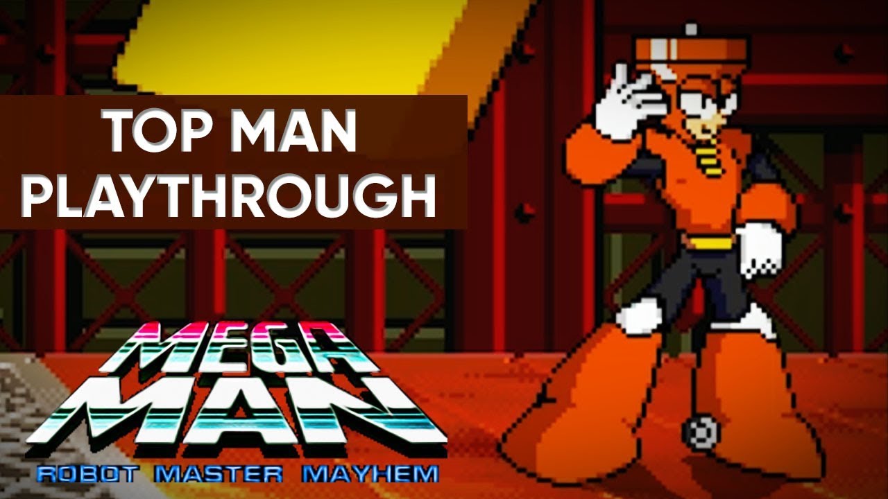 Mega Man: Robot Master Mayhem (PC) - Top Man Gameplay