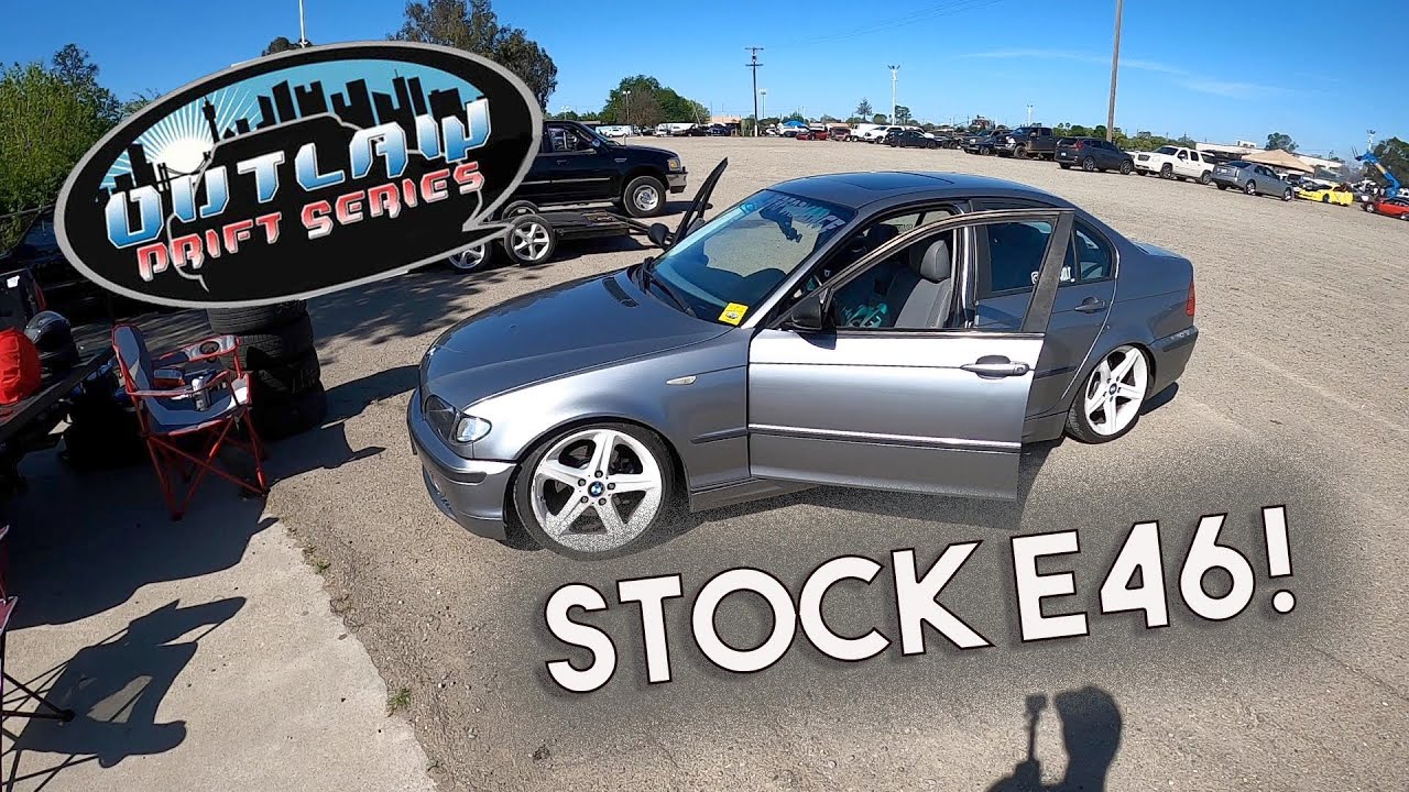 Slammed E46 Shredding A Drift Event!
