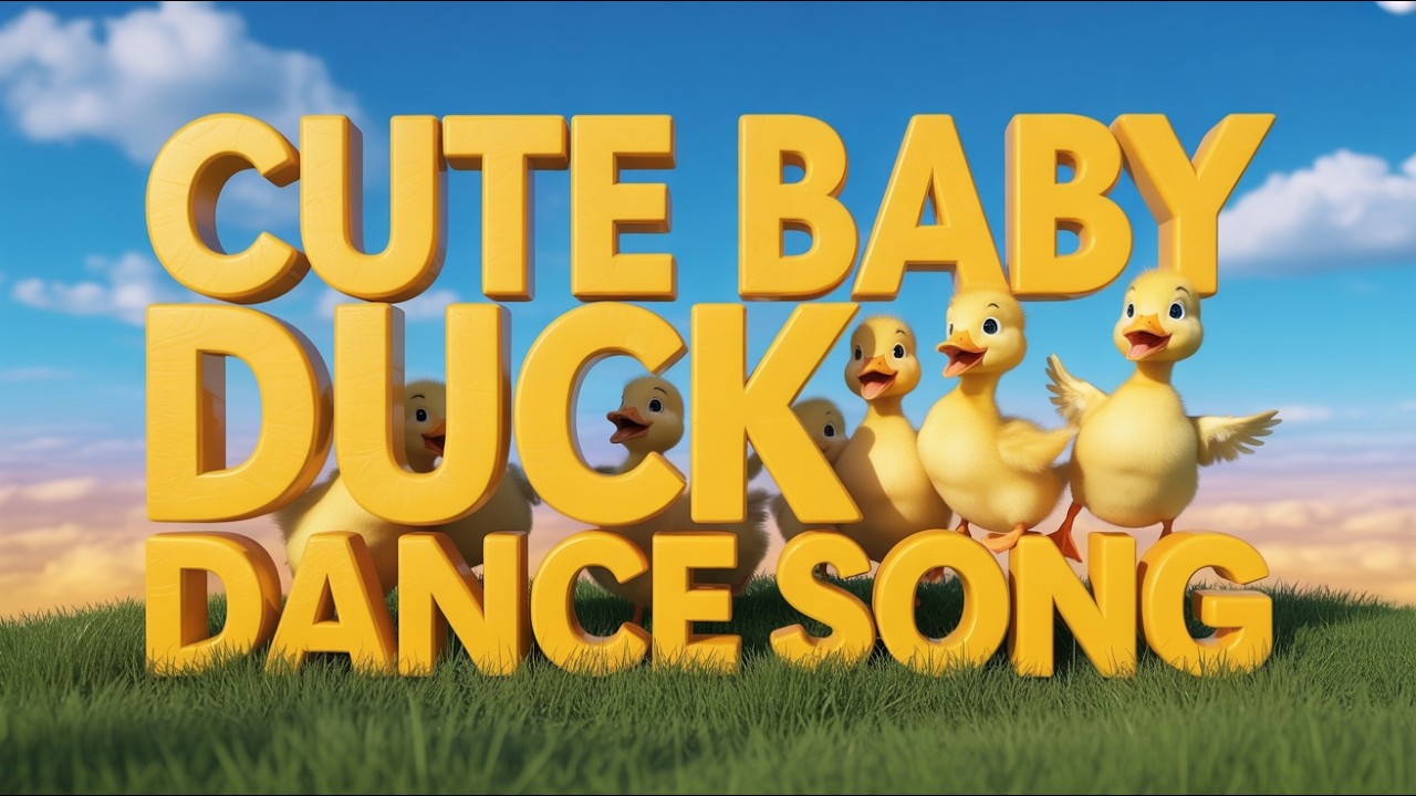 Little Duck Song for Kids English Version Learning Animals with Happy Quack Quack Music