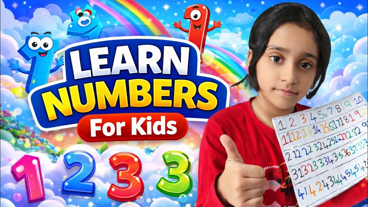 Learn Numbers 1 to 50 🔢 | Fun & Easy Counting for Kids | Preschool Learning