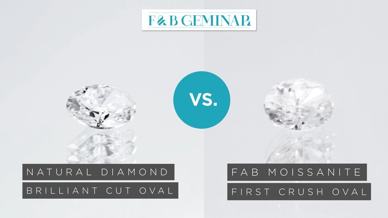 FAB First Crush Oval Moissanite v. Natural Oval Diamond