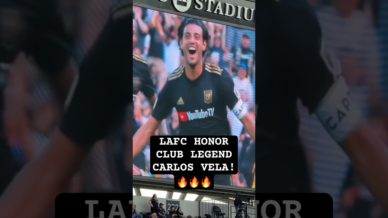 #LAFC honor club legend #carlosvela! #mls #eltri #losangeles