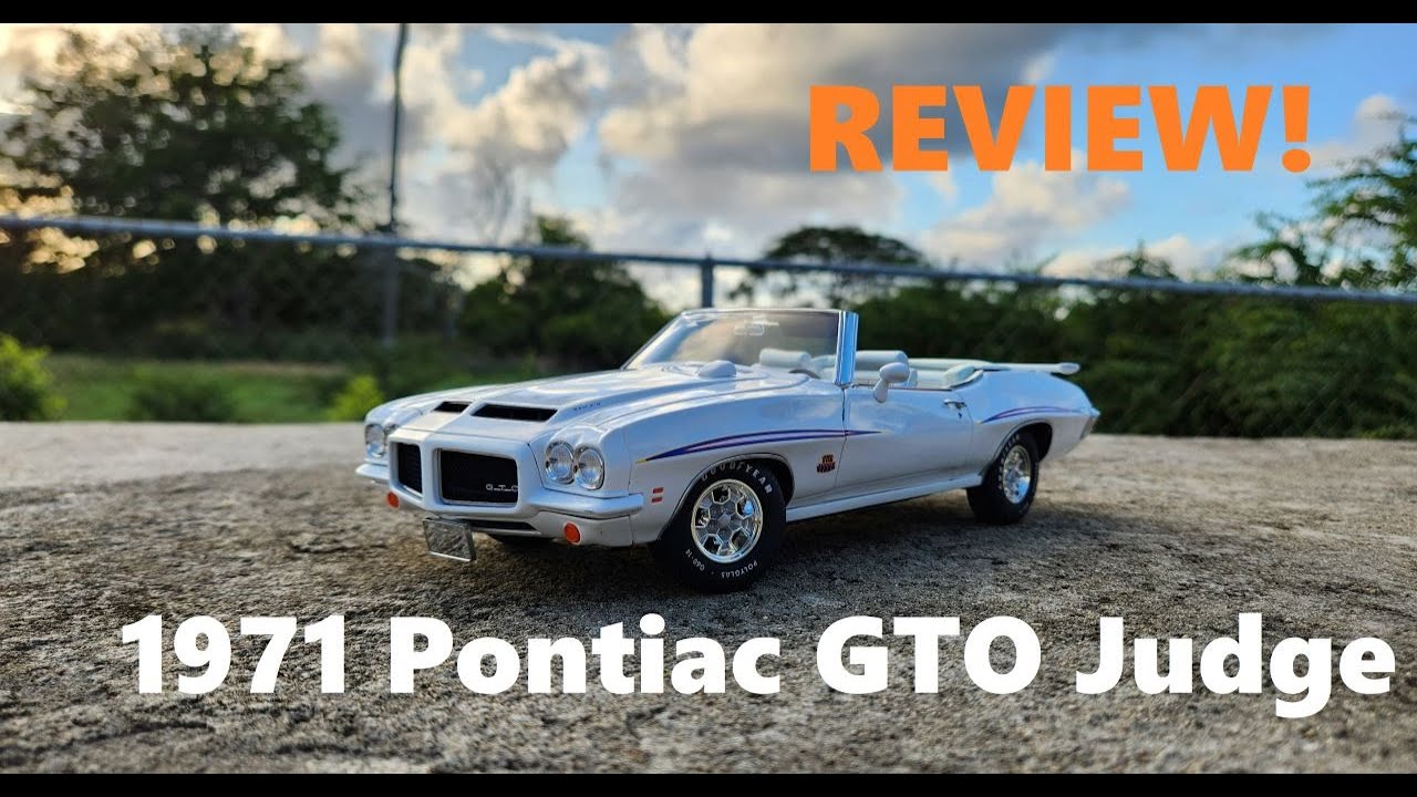 1971 Pontiac GTO Judge Convertible diecast review in 1/18 scale by GMP