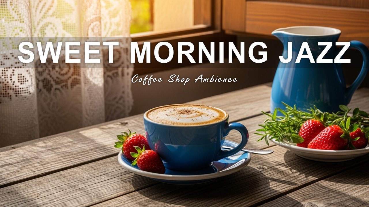 Sweet Morning Jazz 🎧 Coffee Shop Ambiance Instrumental Grooves for Relaxing & Chilling.