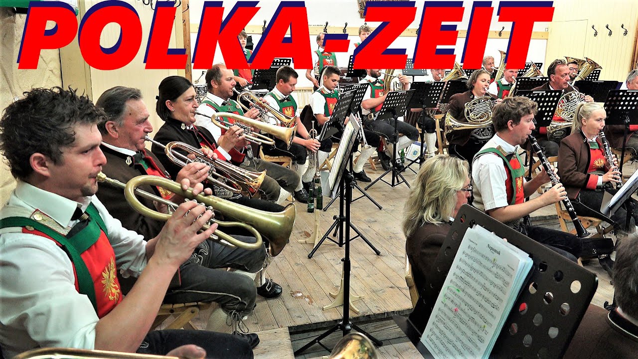 Polka-Zeit zum Saisonfinale der BMK Kirchberg in Tirol