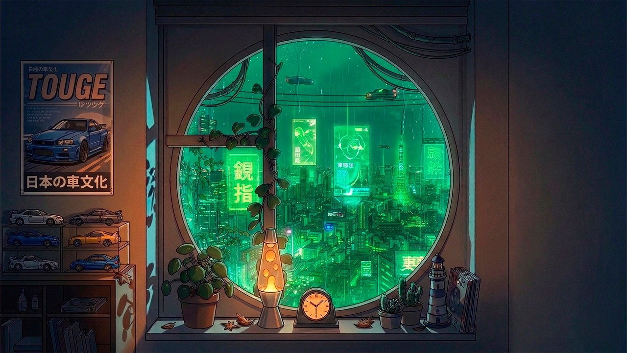 Lofi Relax Tokyo Ciberpunk - Lofi Jazzhop | Study, Relax & Vibecoding