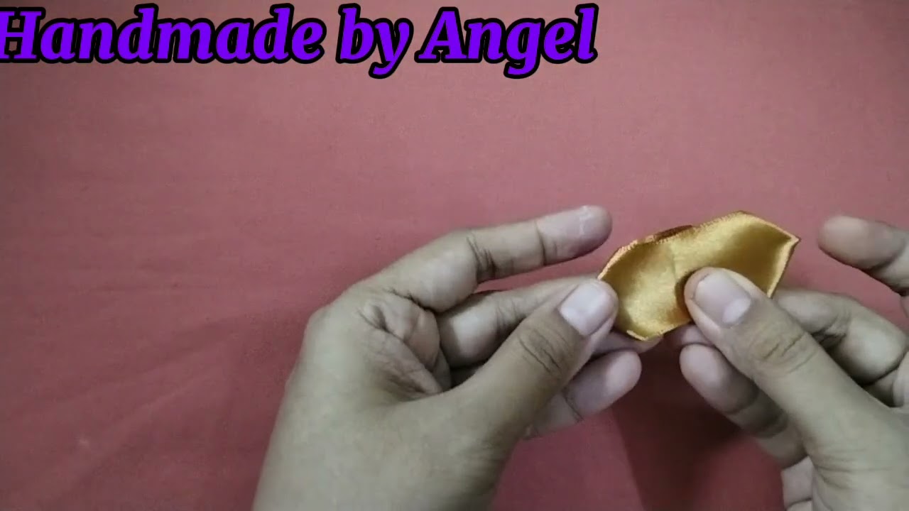 How to make small hairclip in 2 minutes #diy #handmade #bow #ribbon