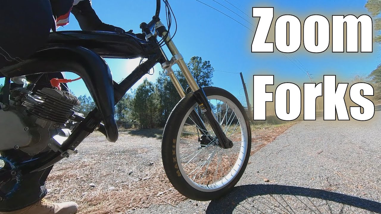 Zoom Forks On A Motorized Bike