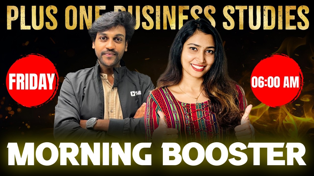 Plus One Public Exam | Business Studies | Morning Booster | Exam Winner