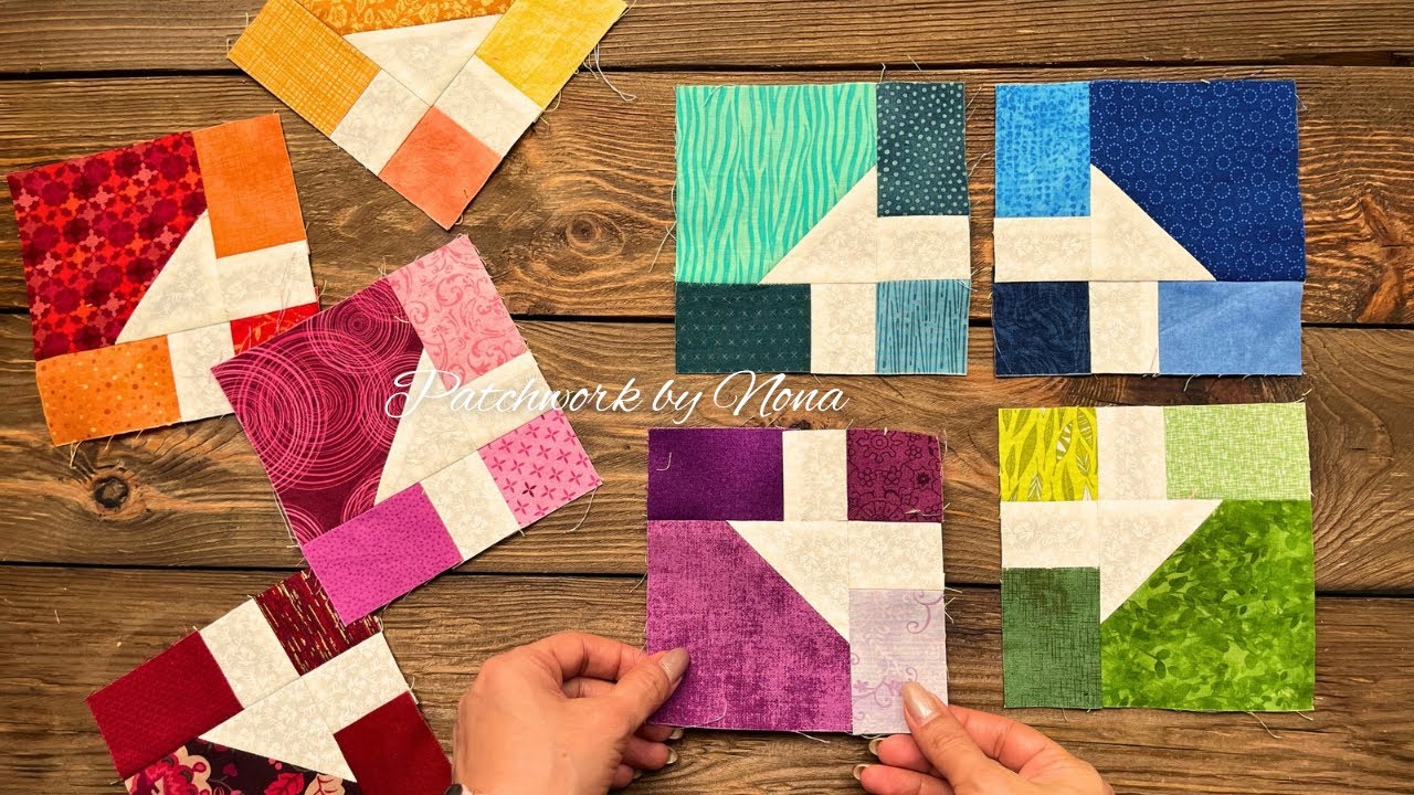 🌟 Modern Patchwork Blocks from Fabric Scraps | Colorful & Easy