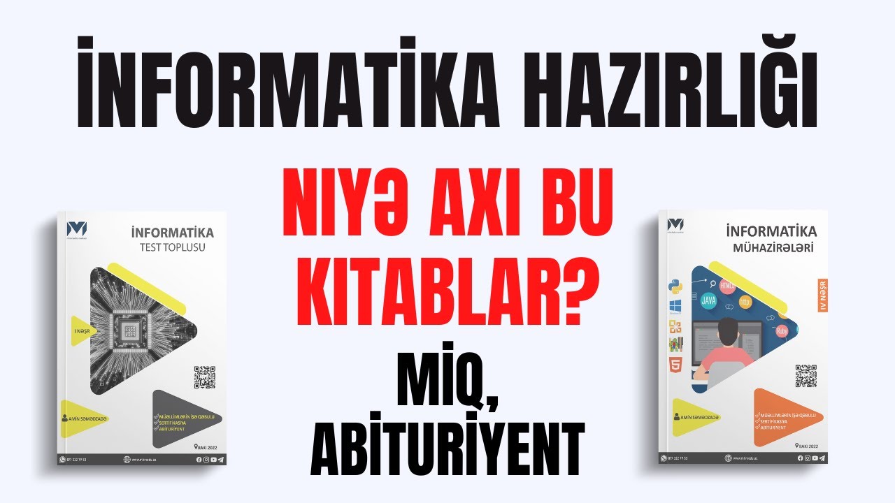 Amin müəllim- #İnformatikadan imtahana necə hazırlaşaq? 2023  #miq #abituriyent #sertifikasiya #mhm