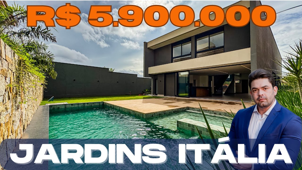 Incrível casa sem vizinhos de frente no Jardins Itália, Goiânia #imoveis #casadeluxo