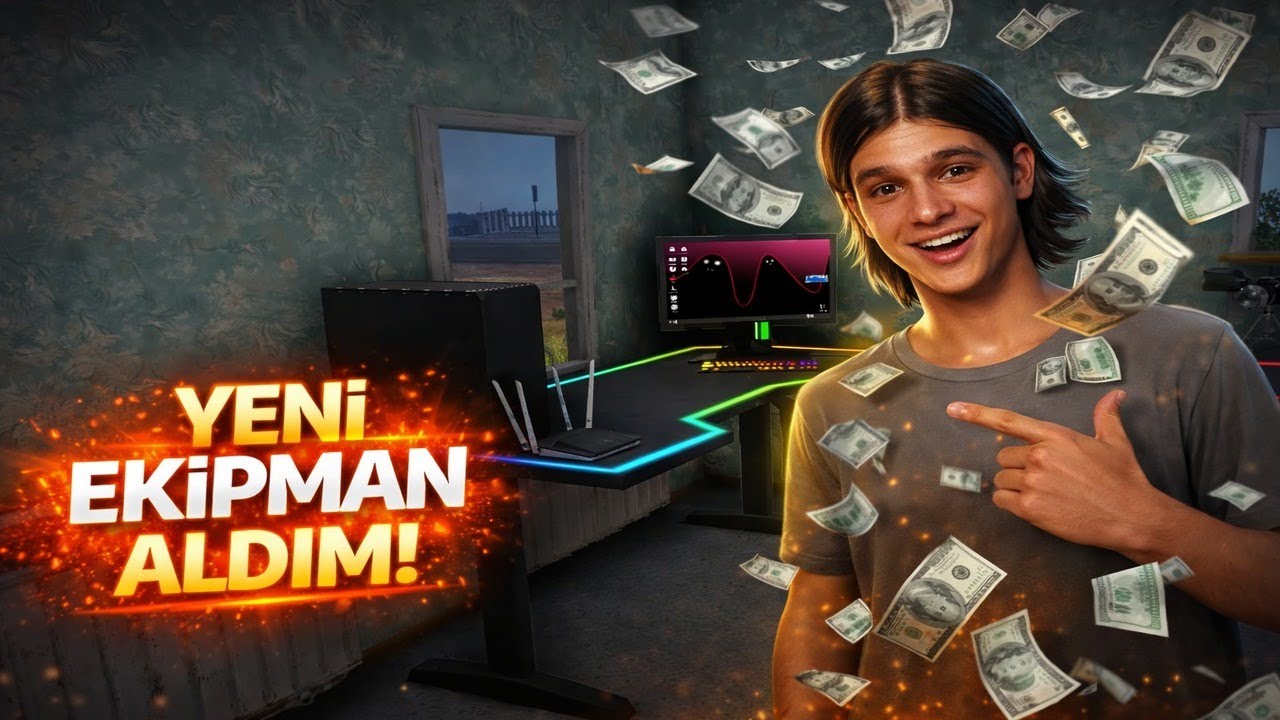 Yeni Ekipmanları Dizdim! Setup Level Atladı 💻🔥 | Streamer Life Simulator - Bölüm 4