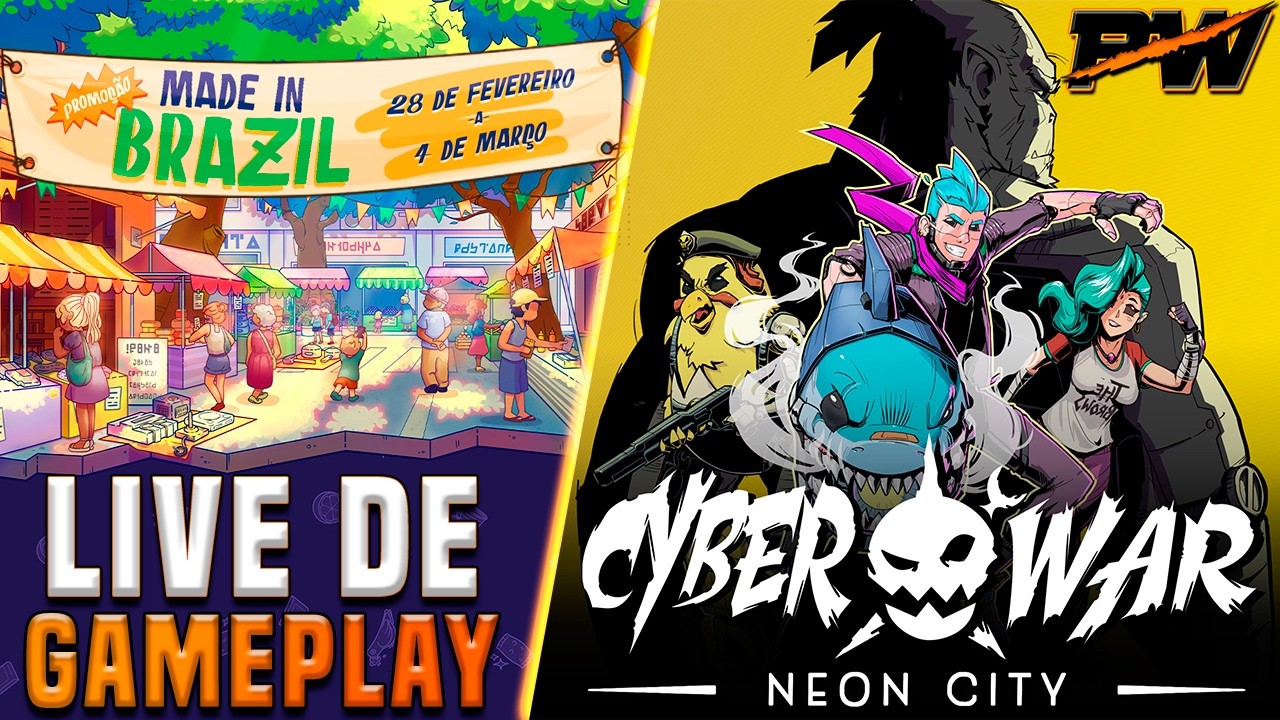 Evento da MADE IN BRAZIL 2026 // O Início de CYBERWAR NEON CITY com APOIO aos INDIES BRASILEIROS