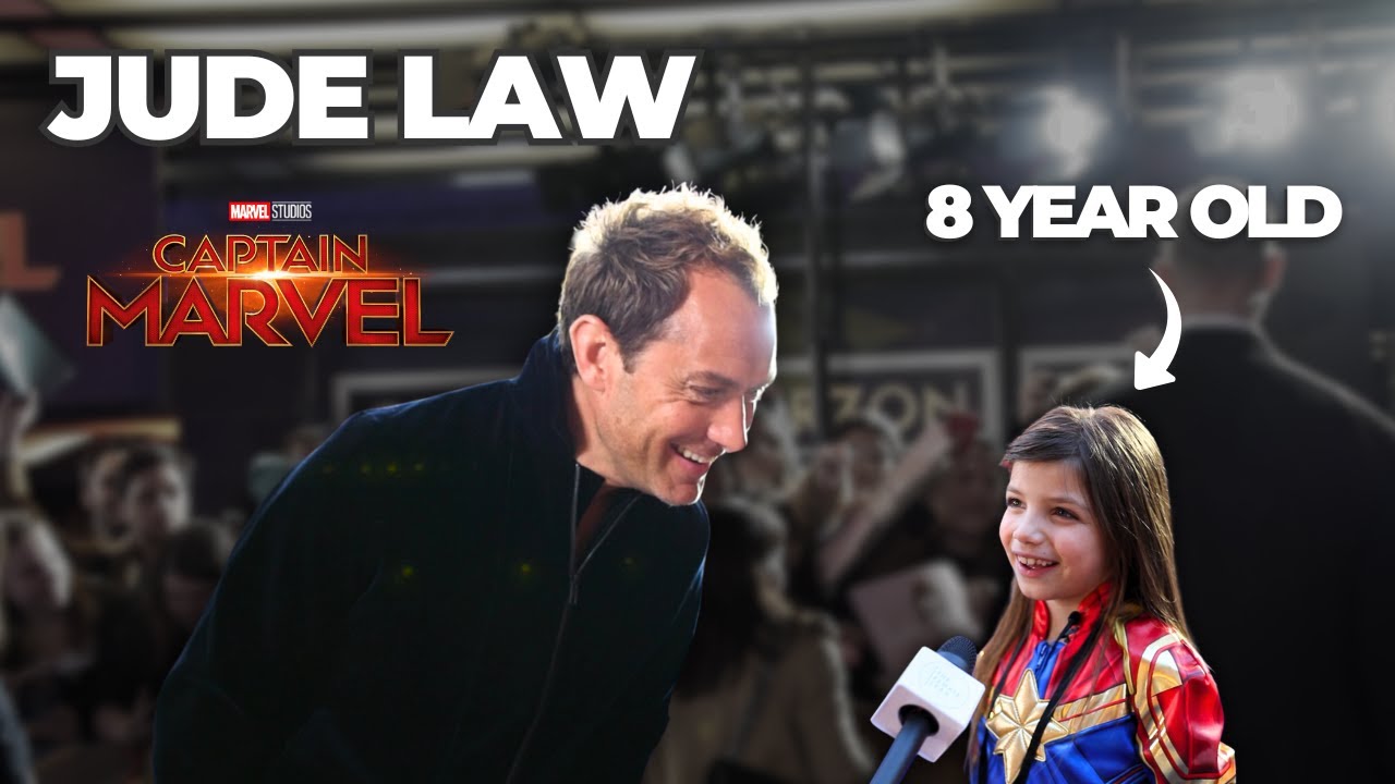Jude Law Interviewed By Little Girl At Captain Marvel Premiere
