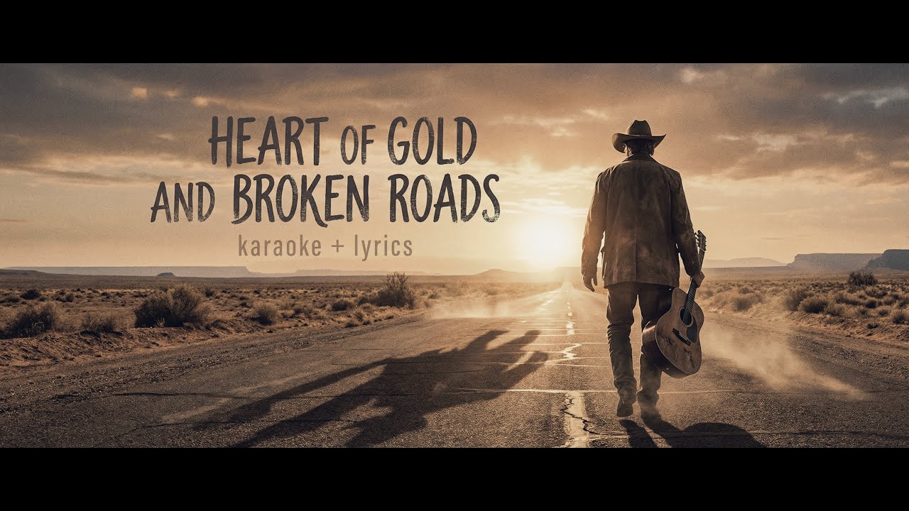When a Good Heart Meets a Broken Path | HEART OF GOLD AND BROKEN ROADS (Sad Country Karaoke Lyrics)