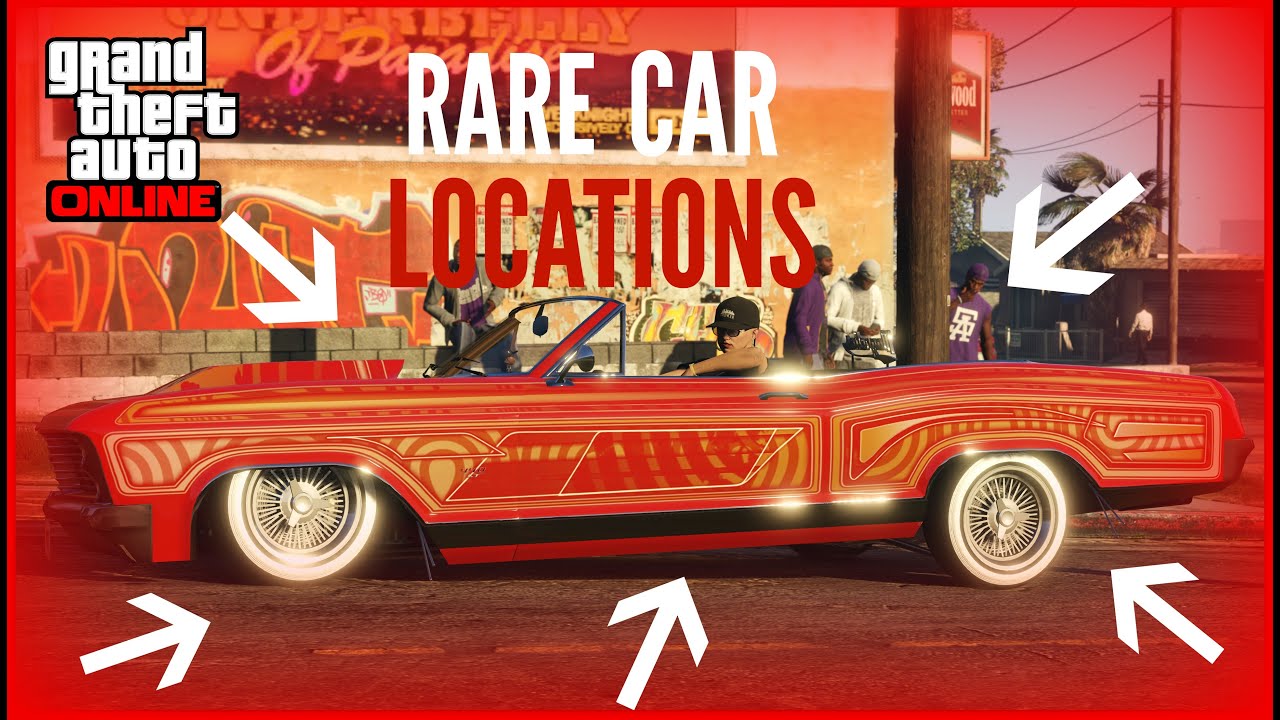 GTA 5 ONLINE ALL VERY RARE CAR LOCATIONS!! (RARE AND SECRET VEHICLES) 