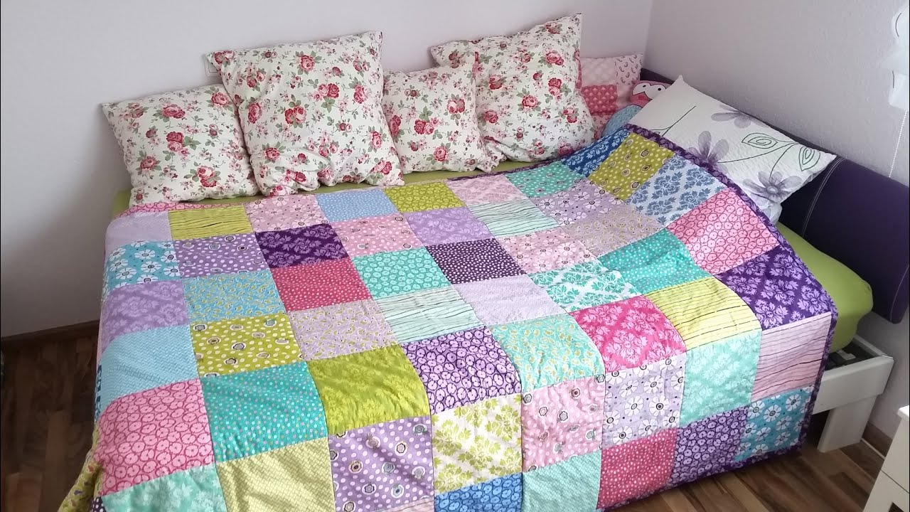 DIY Patchworkdecke selber nähen im Zeitraffer (DIY-Projekt MIEKI)