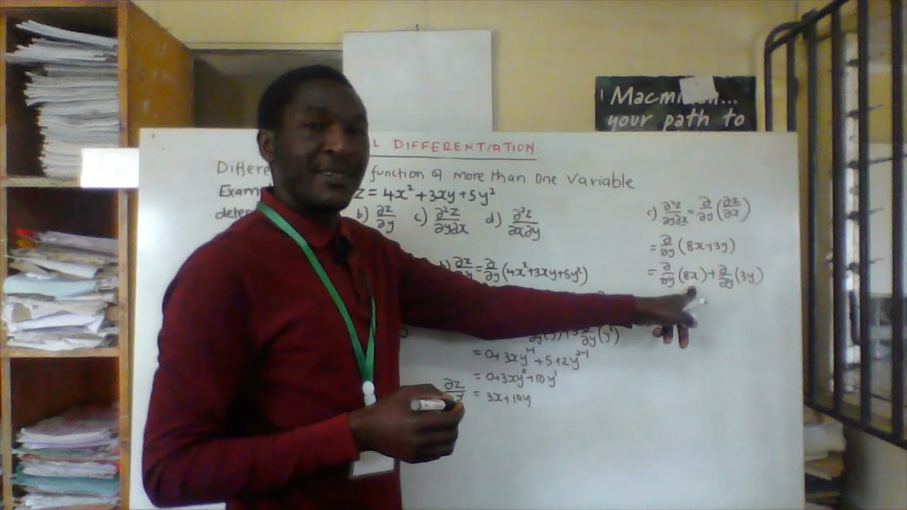 Partial Differentiation: Partial Derivatives of a function of more than one variable