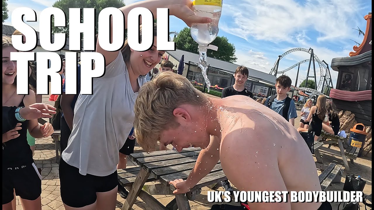 Teen Bodybuilder | Theme Park School Trip