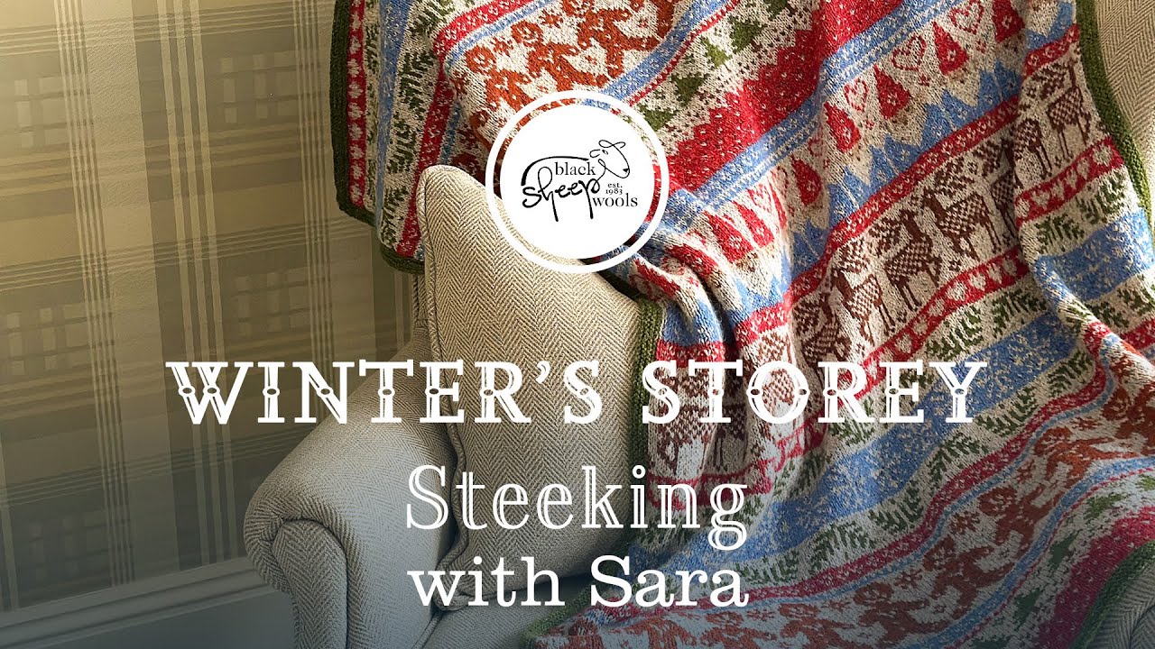 Steeking Winter's Storey Blanket by Martin Storey