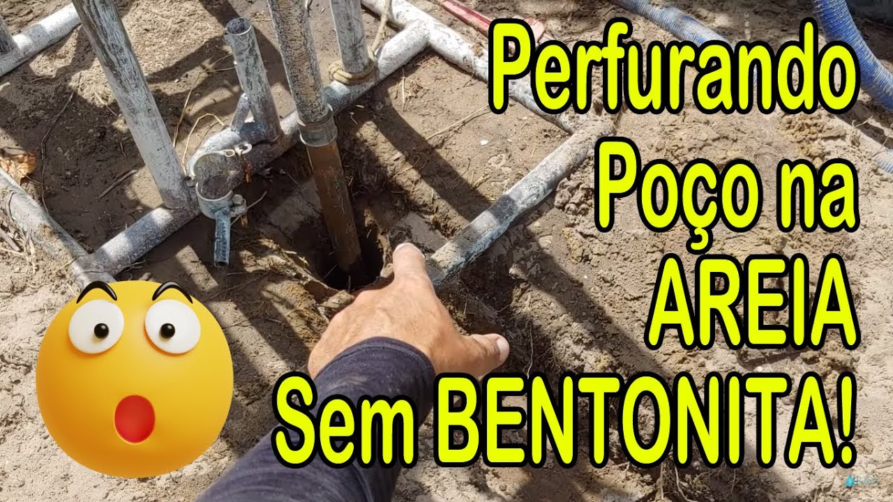 Perfurando poço tubular sem bentonita - Água Fria povoado de Mata de São João Bahia