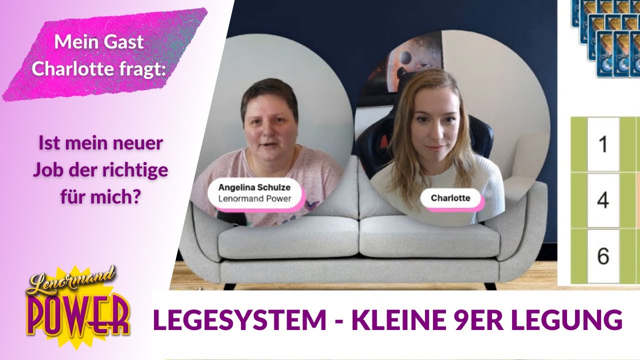 Kleine 9er Legung mit den Lenormandkarten - Frage von Charlotte zum neuen Job