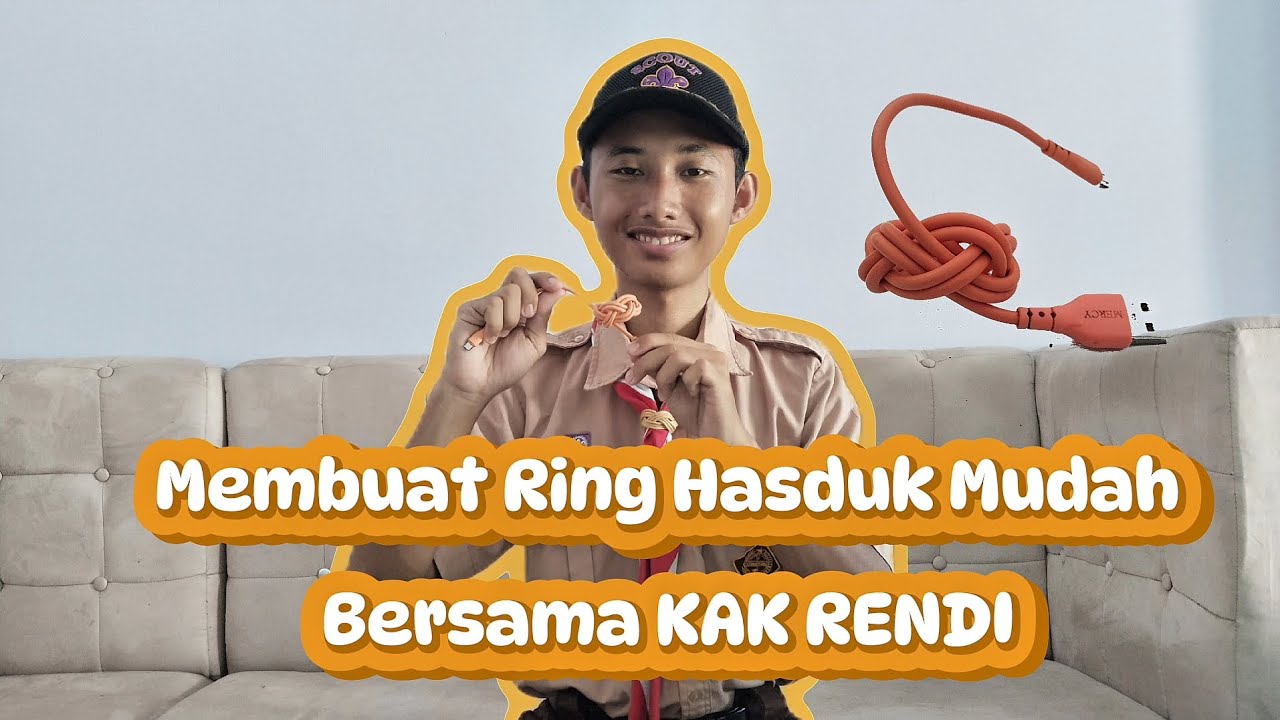 Simpul Turki✅ Make a hasduk/kacu ring easily using rubber cable 👌