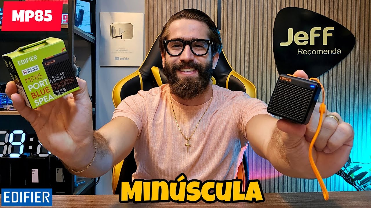CAIXINHA DE SOM EDIFIER MP85 2,2W RMS: ELA É GUERREIRA! 😱 ( REVIEW/UNBOXING)