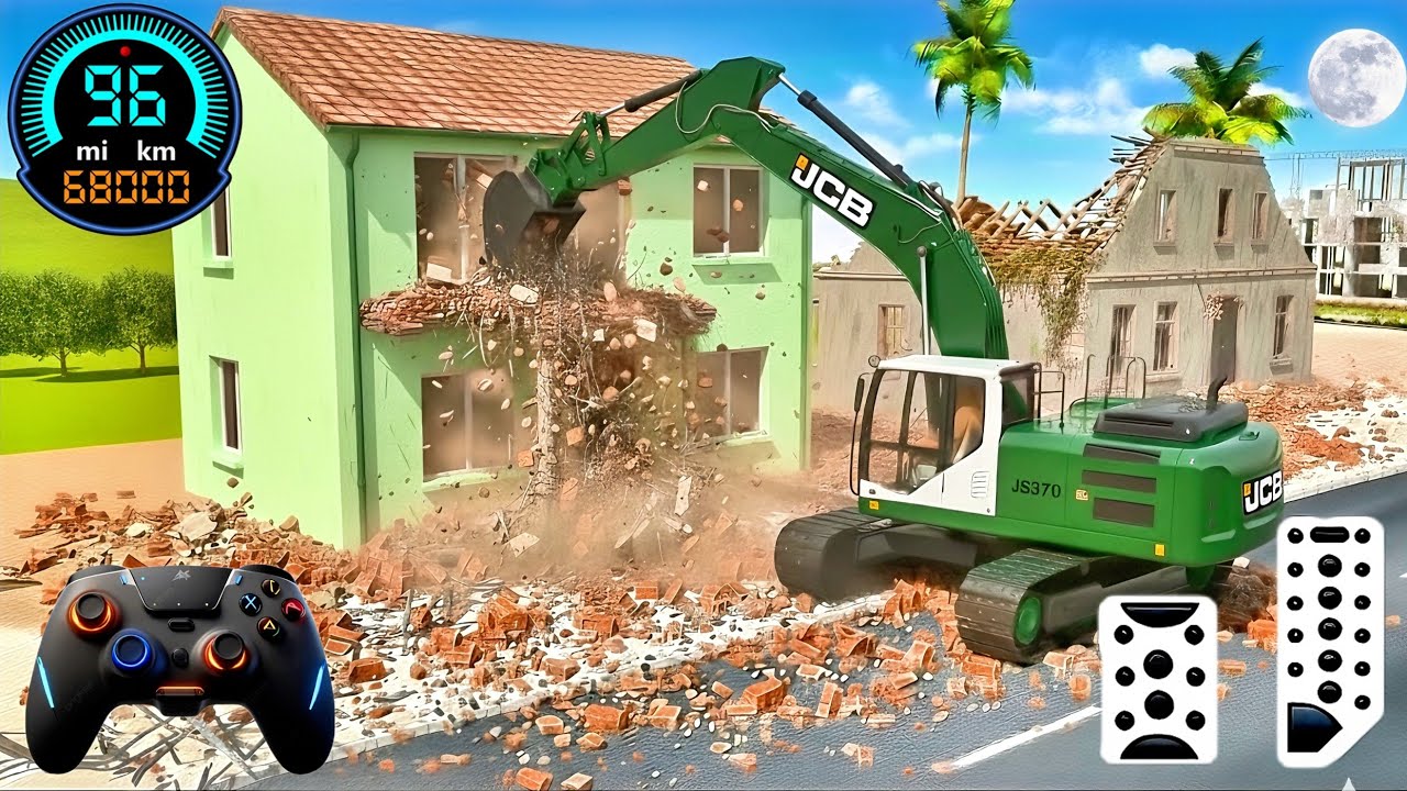 🚧 JCB City Road Perfection 3D 🚨 | Next-Level Satisfying Construction Gameplay 🔥🚜