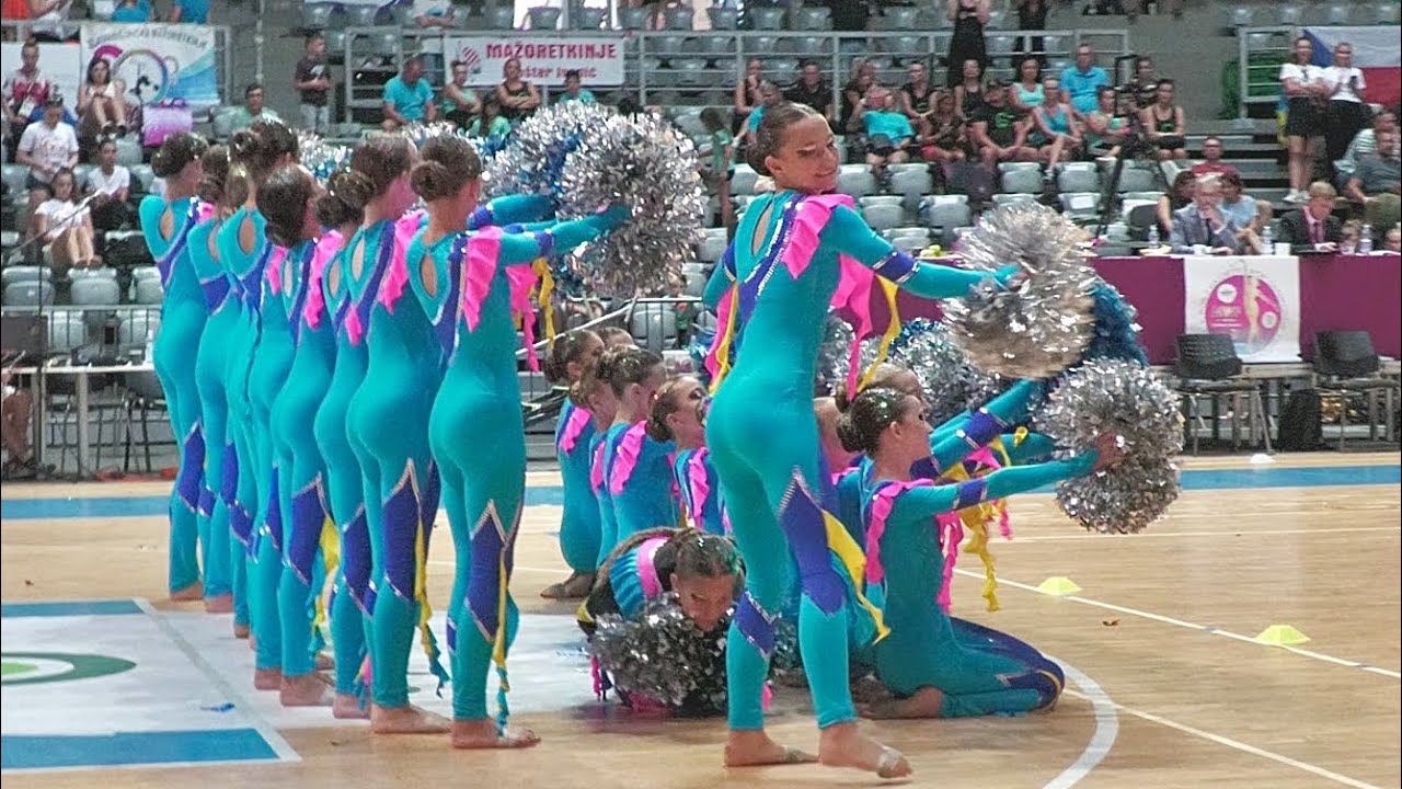 Majorettes LIONS ACADEMY Hradec Kralove /defilè Pompon,  Zadar 2023 Majorette World Championship