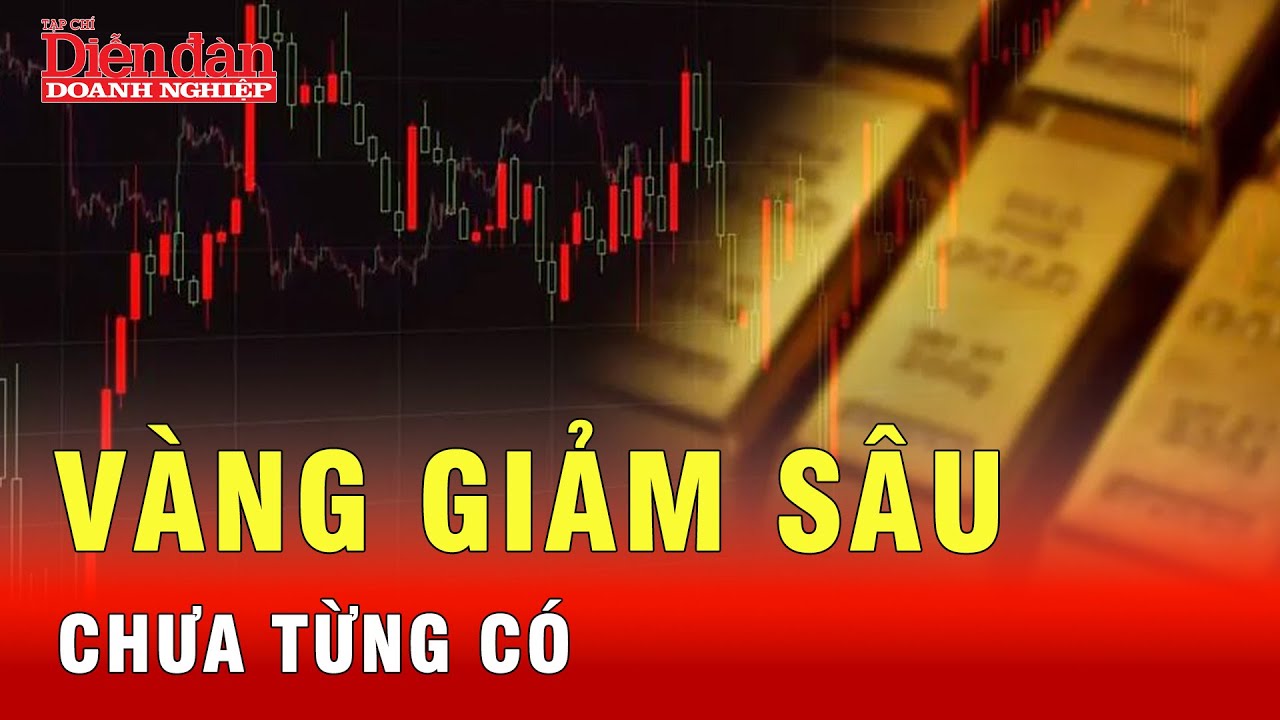 Vàng giảm 700 USD/ounce - Lịch sử chưa từng ghi nhận | Tin tức 24h