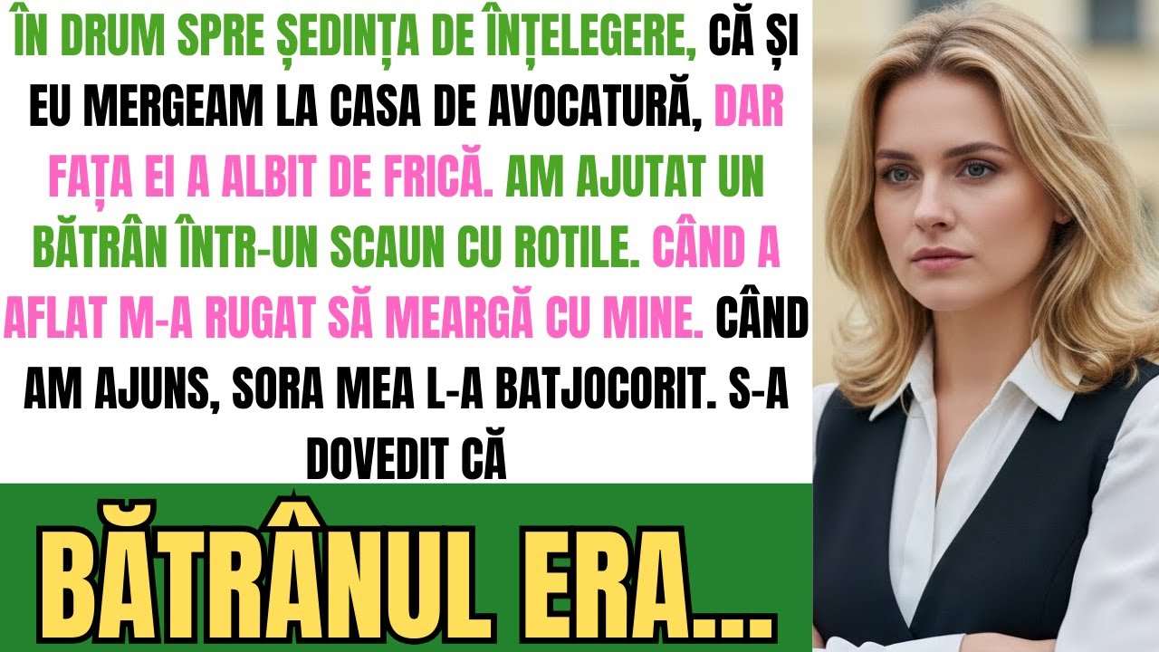 Sora Mea A Înghețat La Ședința De Moștenire Când M-A Văzut Cu Un Cerșetor — S-A Dovedit A Fi…