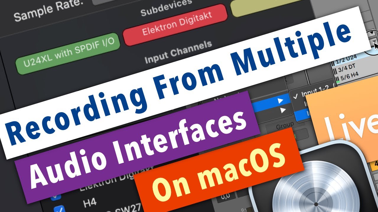 Recording from multiple audio interfaces on macOS (Logic Pro X, Ableton Live)