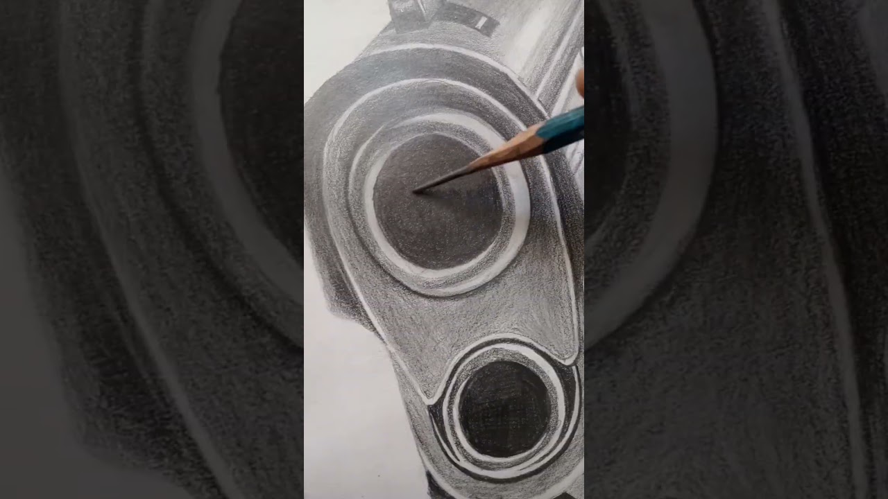 Gun Drawing | pencil sketch | 