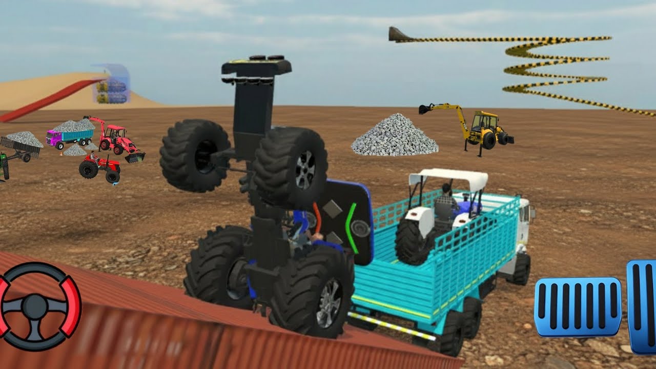 Drive Farmetruck And 🚚 Powertruck tractor 🚜 truck unloading full game play #tractor  #truck 