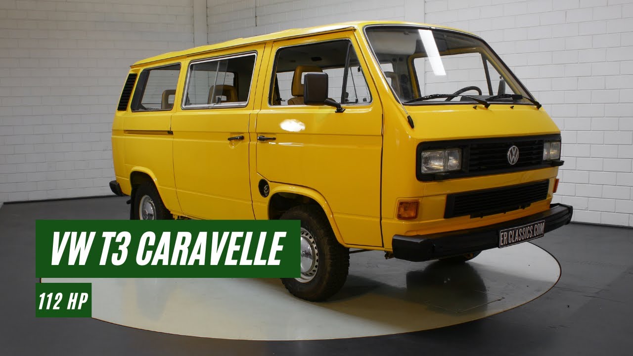 VW T3 Caravelle | 2.1 Liter | 112 HP | Petrol version | 5-speed gearbox | 1988 -VIDEO-ERclassics.com