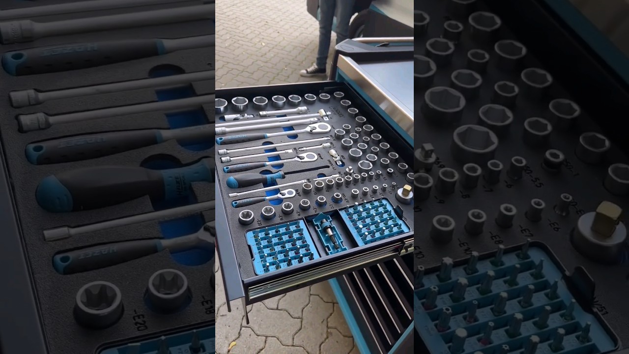 Dulap cu 7 sertare și scule profesionale Hazet - made in Germany #smarttools #scule #hazet #shorts