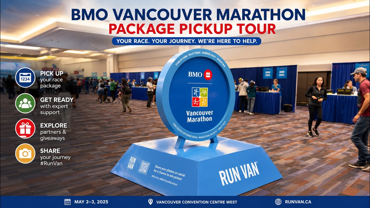BMO Vancouver Marathon Package Pickup Tour 2025