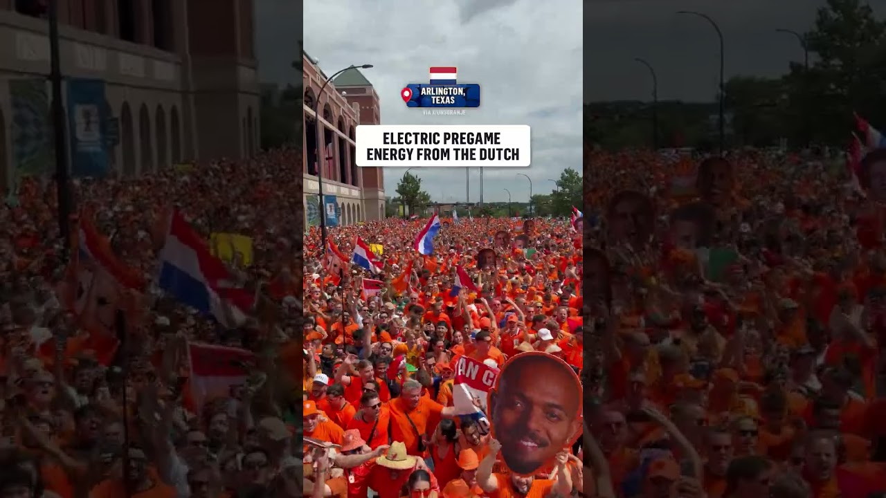 The Dutch are making Arlington orange ahead of their FIFA World Cup opener 🇳🇱