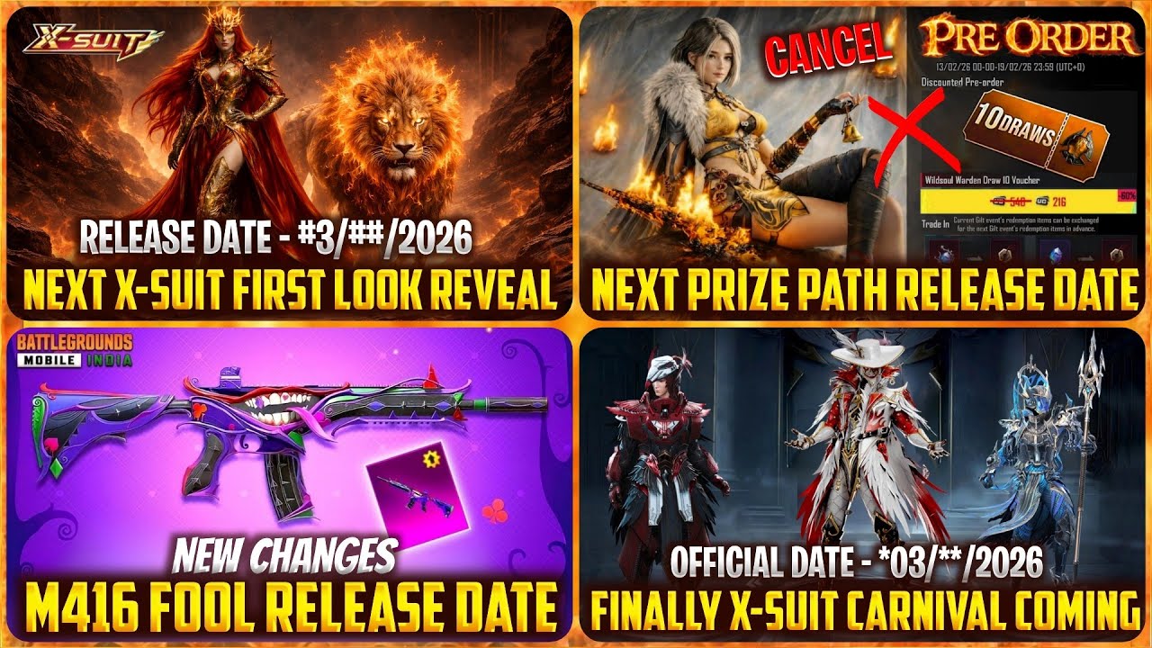 🛑 BGMI NEXT ULTIMATE SET | X-SUIT CARNIVAL | PRE ORDER EVENT DATE | X-SUIT 3D LOOKS
