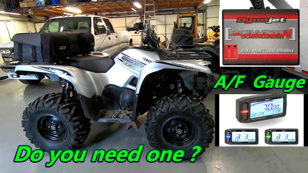 Установка Yamaha Grizzly 700 dynojet Power Commander и датчика воздуха/топлива