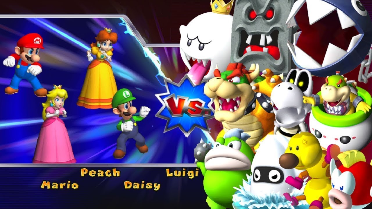 Mario Party 9 - Boss Rush - Mario Vs Peach Vs Daisy Vs Luigi (Master Cpu)