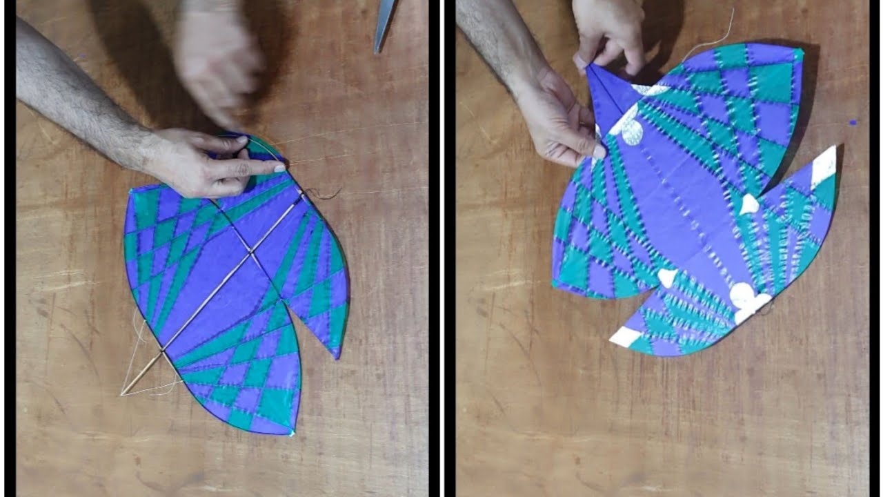 How To Make Small Kite-fabricação de pipas-پتنگ سازی-pembuatan layang-layang-पतंगसाजी-ਪਤੰਗਸਾਜੀ