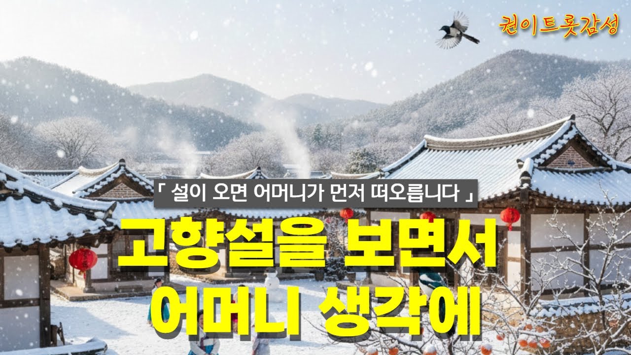 [AI 감성 트로트] 권이트롯감성 - 고향설을 보면서 어머니 생각에