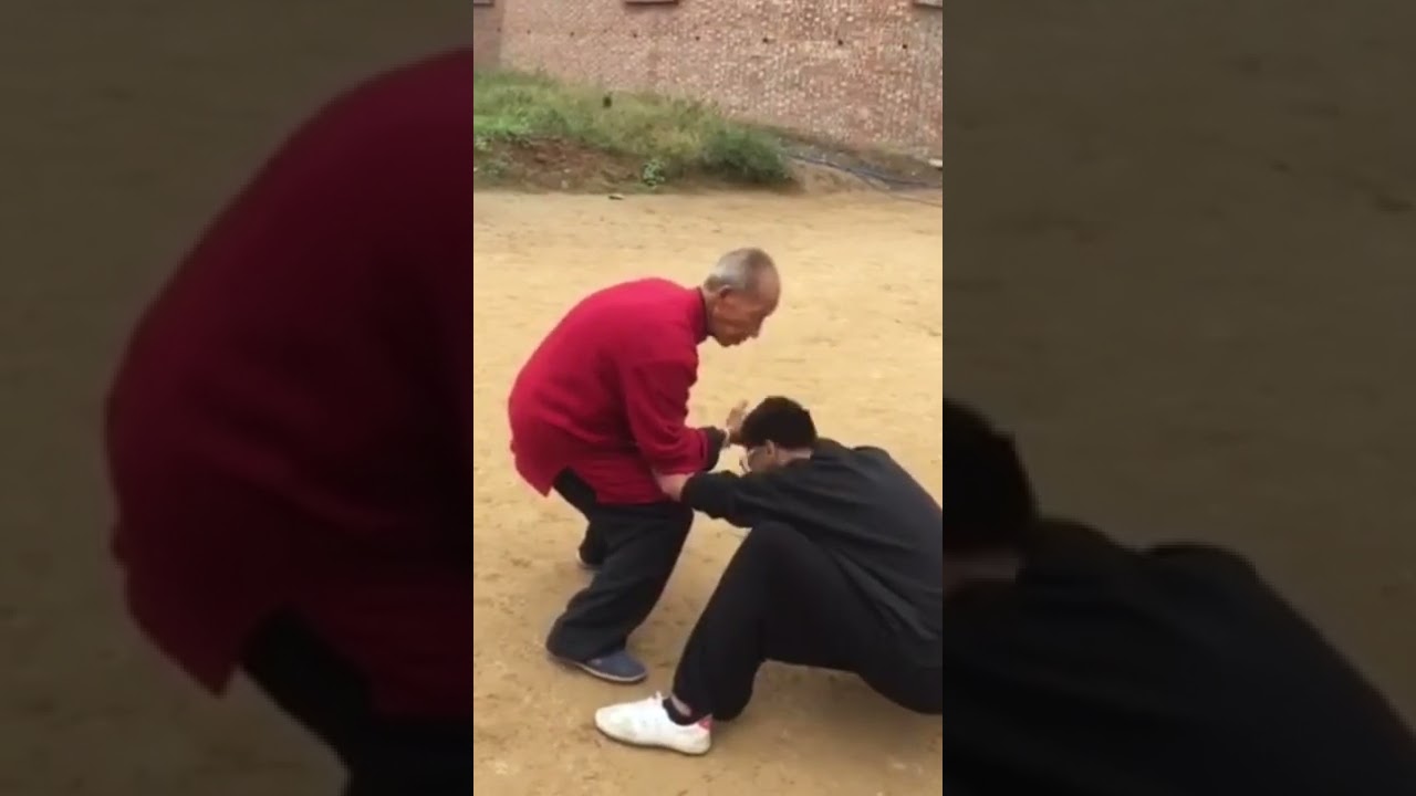 赵堡张玉峰讲授太极拳如何擒拿格斗，八十岁老人对战仨小伙！