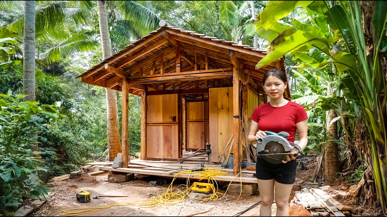 How To Build Solo Girl’s Thousand-Dollar Kitchen Deep In The Forest | Part 2 | LTTV2