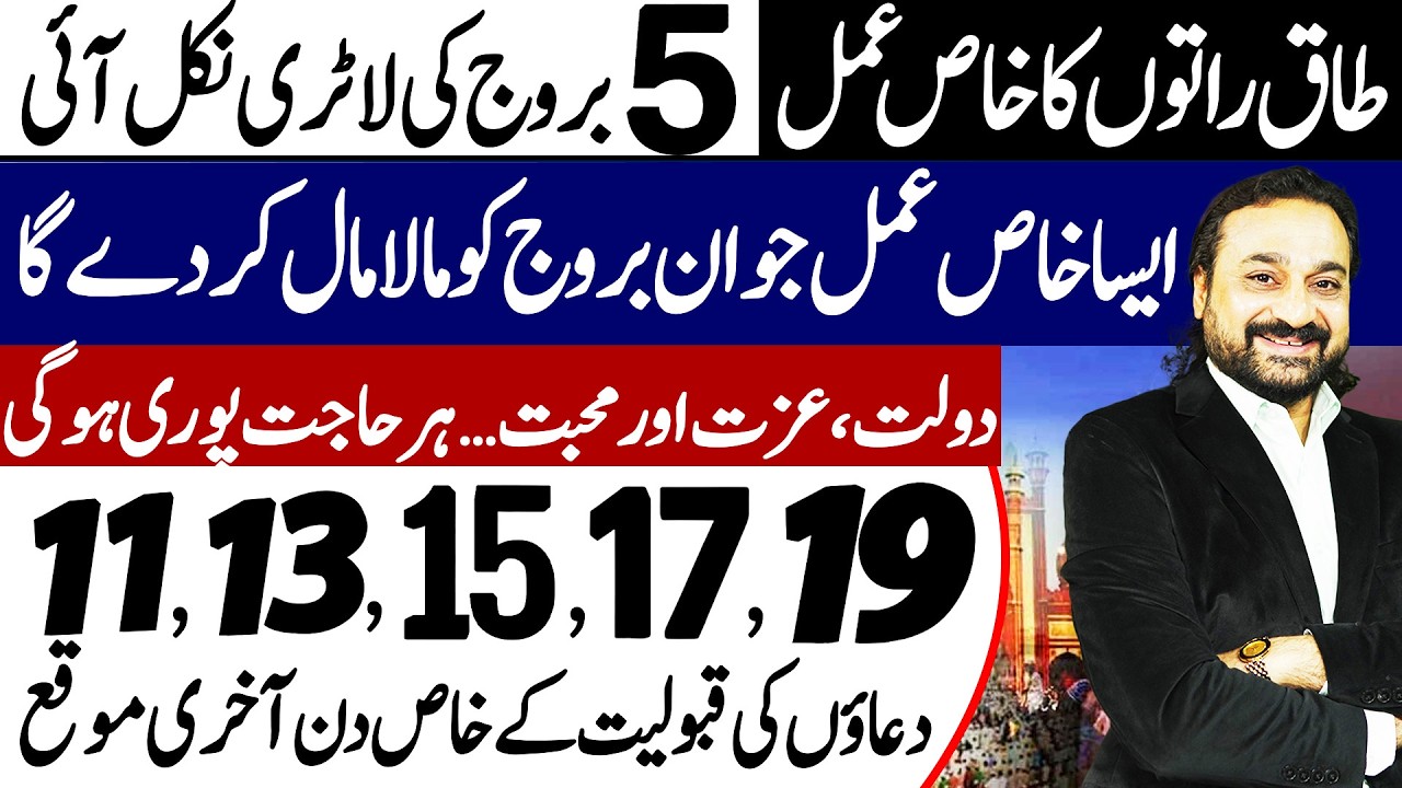 Taak Raatain Mein Qismat Badlay Gi | 5 Barooj 2026 | Dawood Gee Dawood
