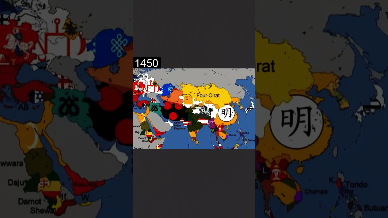 Timeline of Asia 1019AD - 2020 #history #geography #shorts