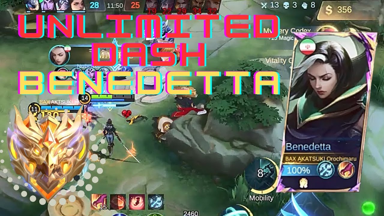 UNLIMITED DASH BENEDETTA!!!!!/////MOBILE LEGENDS GAMEPLAY/MLBB GAMEPLAY